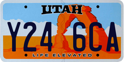 UT license plate Y246CA