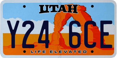 UT license plate Y246CE