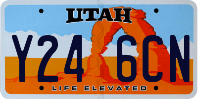 UT license plate Y246CN