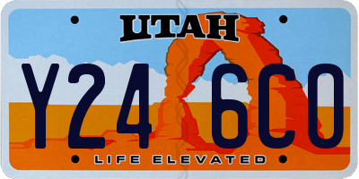 UT license plate Y246CO