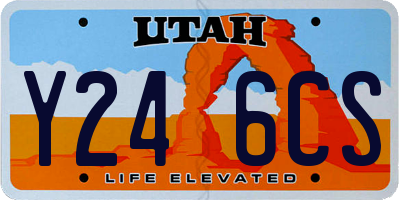 UT license plate Y246CS