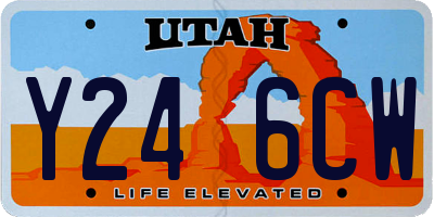 UT license plate Y246CW