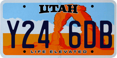 UT license plate Y246DB
