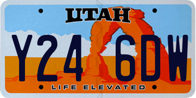 UT license plate Y246DW