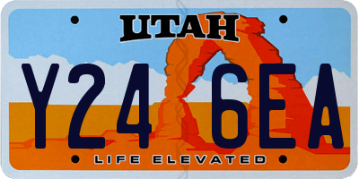 UT license plate Y246EA