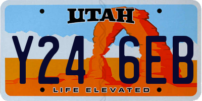 UT license plate Y246EB