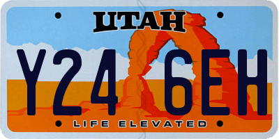 UT license plate Y246EH