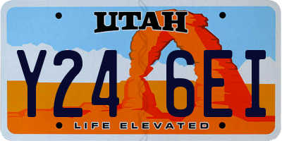 UT license plate Y246EI