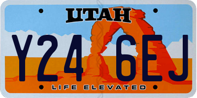 UT license plate Y246EJ