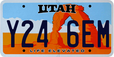 UT license plate Y246EM