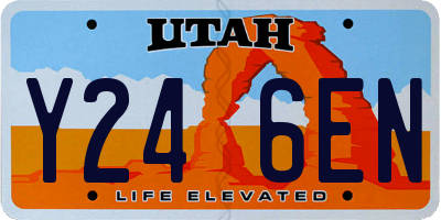 UT license plate Y246EN