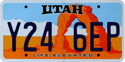 UT license plate Y246EP