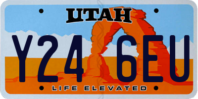 UT license plate Y246EU