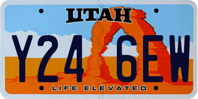 UT license plate Y246EW