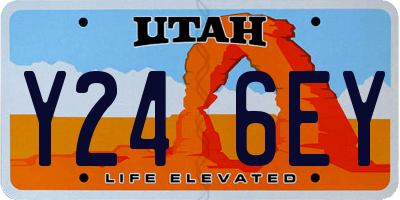UT license plate Y246EY