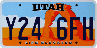 UT license plate Y246FH