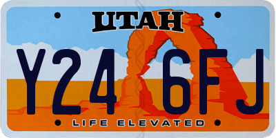 UT license plate Y246FJ