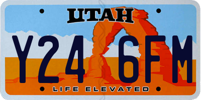 UT license plate Y246FM