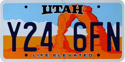 UT license plate Y246FN