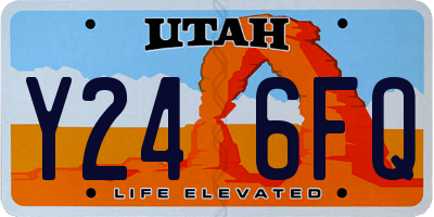UT license plate Y246FQ