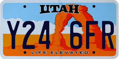 UT license plate Y246FR