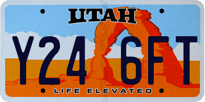 UT license plate Y246FT