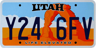 UT license plate Y246FV