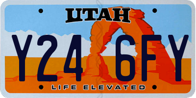 UT license plate Y246FY