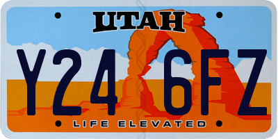 UT license plate Y246FZ