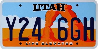 UT license plate Y246GH