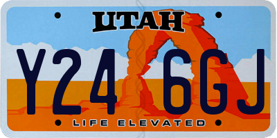 UT license plate Y246GJ