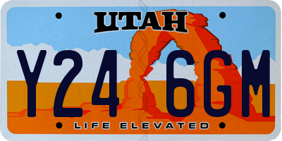 UT license plate Y246GM