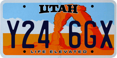 UT license plate Y246GX