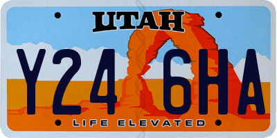 UT license plate Y246HA