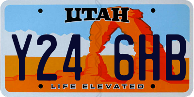 UT license plate Y246HB
