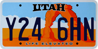 UT license plate Y246HN
