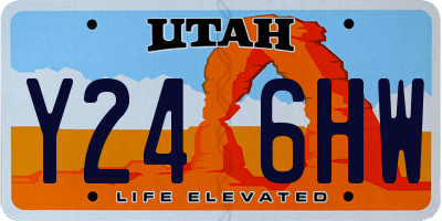 UT license plate Y246HW