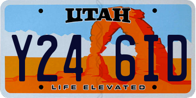 UT license plate Y246ID