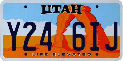 UT license plate Y246IJ