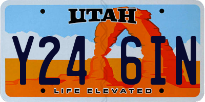 UT license plate Y246IN