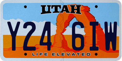 UT license plate Y246IW