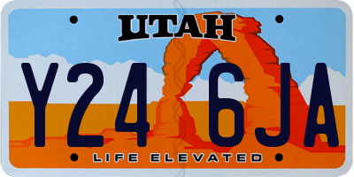 UT license plate Y246JA