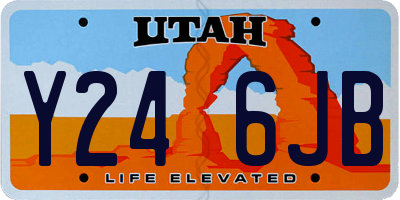 UT license plate Y246JB