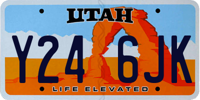 UT license plate Y246JK