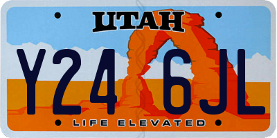 UT license plate Y246JL