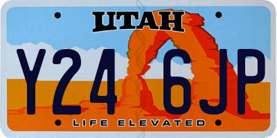UT license plate Y246JP