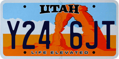 UT license plate Y246JT
