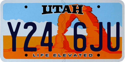UT license plate Y246JU