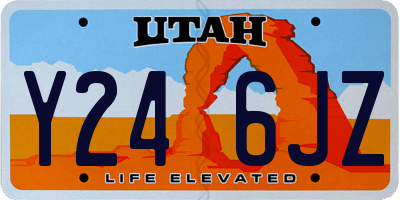 UT license plate Y246JZ