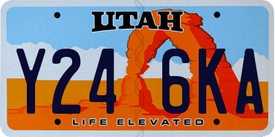 UT license plate Y246KA